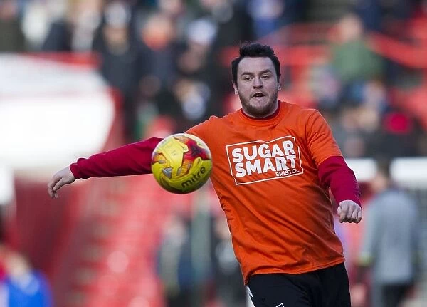 Bristol City's Lee Tomlin Dons Sugar Smart Shirt Before Match Against Cardiff City