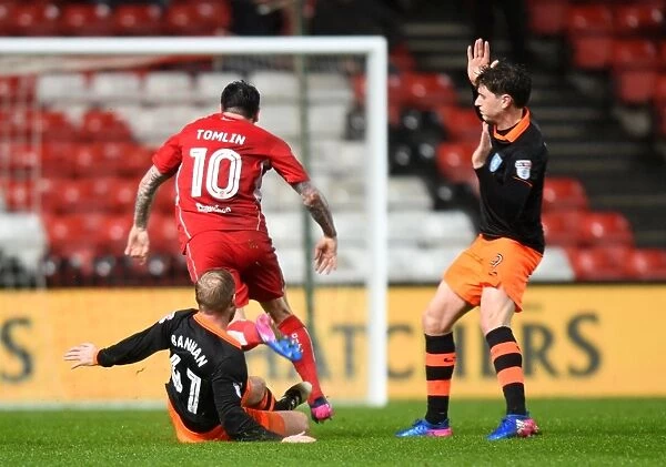 Bristol City's Lee Tomlin Fouls by Barry Bannan in Championship Clash against Sheffield Wednesday