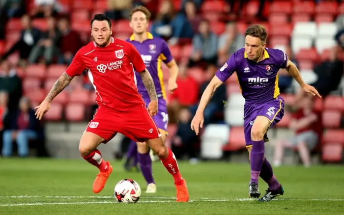 Framed Print : Bristol City's Lee Tomlin Scores Past Cheltenham Town's Daniel Parslow - Preseason Friendly, 2016 Framed Print : Bristol City's Lee Tomlin Scores Past Cheltenham Town's Daniel Parslow - Preseason Friendly, 2016