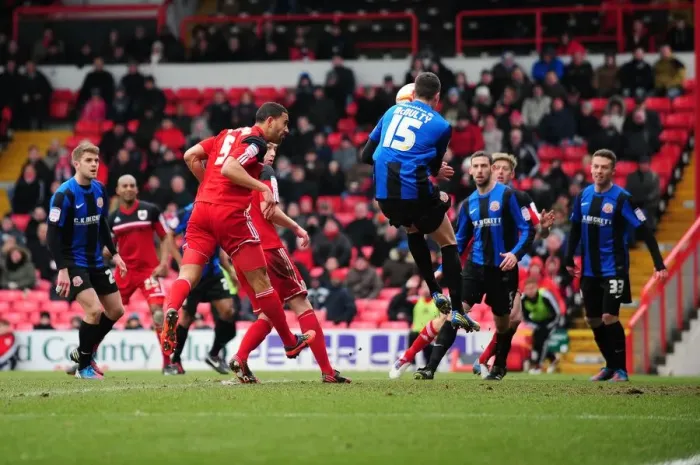 Framed Print : Bristol City's Lewin Nyatanga Scores Game-Winning Goal (February 23, 2013) Framed Print : Bristol City's Lewin Nyatanga Scores Game-Winning Goal (February 23, 2013)