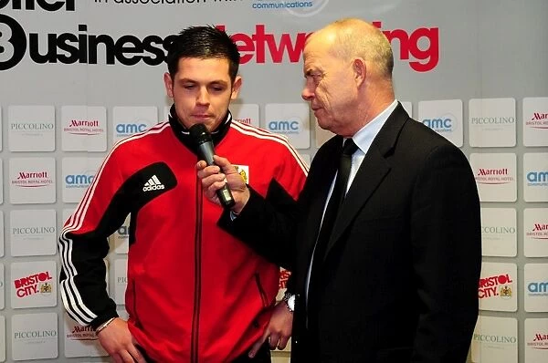 Bristol City's Lewis Carey Amidst the Action: Interview with Paul Cheesley during Bristol City vs Ipswich Town (January 2013)