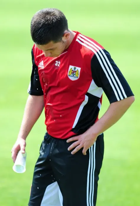 Framed Print : Bristol City's Lewis Carey: Gearing Up for the New Football Season - Intense Pre-season Training Framed Print : Bristol City's Lewis Carey: Gearing Up for the New Football Season - Intense Pre-season Training