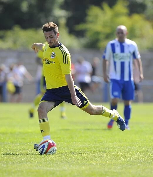 Bristol City's Lewis Hall Shoots in Pre-Season Friendly Against Clevedon Town