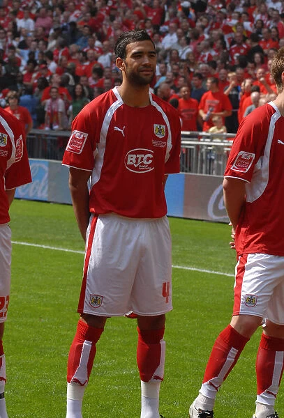 Bristol City's Liam Fontaine: Celebrating Promotion in the Play-Off Final