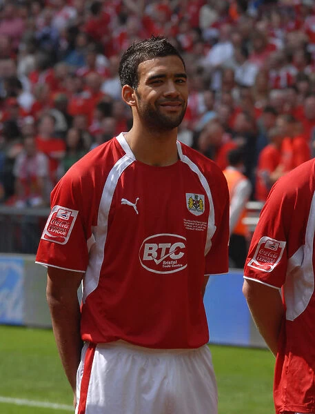 Bristol City's Liam Fontaine: Celebrating Promotion in the Play-Off Final