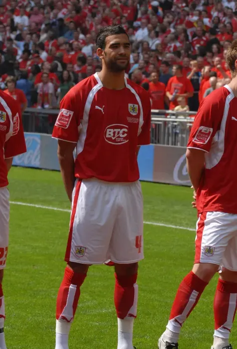 Framed Print : Bristol City's Liam Fontaine: Celebrating Promotion in the Play-Off Final Framed Print : Bristol City's Liam Fontaine: Celebrating Promotion in the Play-Off Final