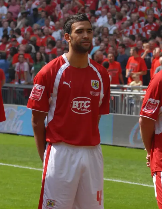 Framed Print : Bristol City's Liam Fontaine: Celebrating Promotion in the Play-Off Final