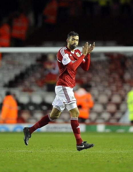 Bristol City's Liam Fontaine Greeted by Adoring Fans vs. Watford (FA Cup, 2014)