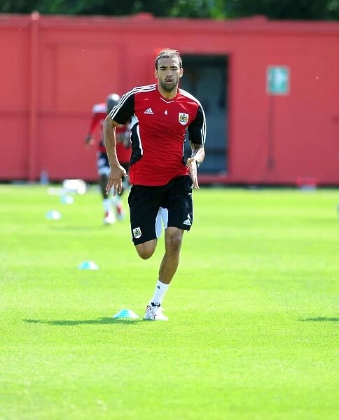Bristol City's Liam Fontaine: Intense Concentration during Pre-season Training