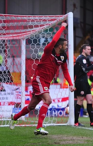 Bristol City's Liam Fontaine Scores the Decisive Goal: 2-0 vs Barnsley, Npower Championship, 2013