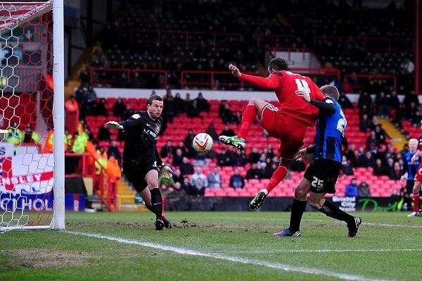 Bristol City's Liam Fontaine Scores the Second Goal Against Barnsley at Ashton Gate, 23rd February 2013