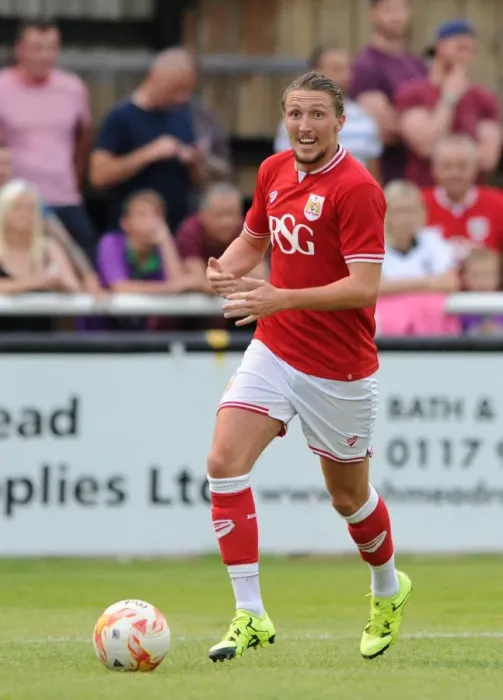 Framed Print : Bristol City's Luke Ayling in Action Against Bath City at Twerton Park (July 2015)