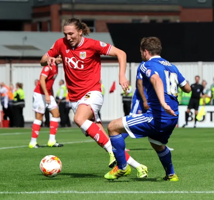 Framed Print : Bristol City's Luke Ayling in Action Against Brentford at Ashton Gate Stadium (August 15, 2015) Framed Print : Bristol City's Luke Ayling in Action Against Brentford at Ashton Gate Stadium (August 15, 2015)