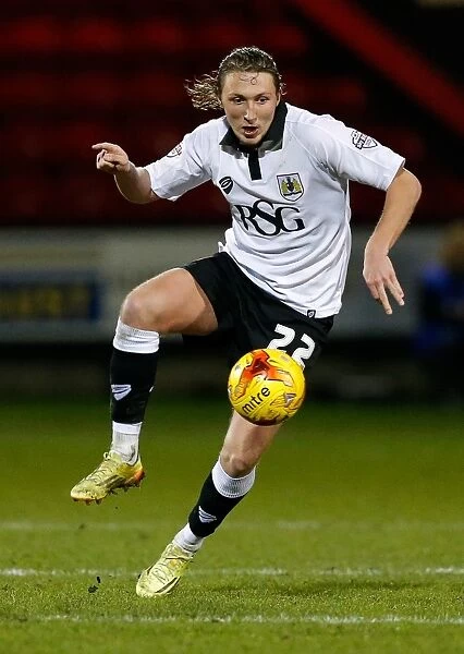 Bristol City's Luke Ayling in Action against Crewe Alexandra, 2014