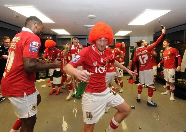 Bristol City's Luke Ayling Celebrates Johnstone's Paint Trophy Victory with Triumphant Dance