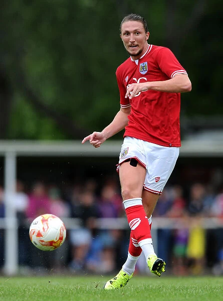 Bristol City's Luke Ayling in Pre-Season Action at Brislington Stadium (July 2015)
