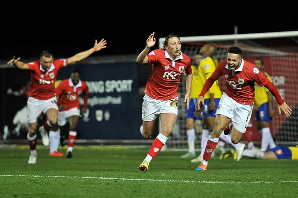 Bristol City's Luke Ayling Scores the Goal: Sky Bet League One, Bristol City vs Crawley Town (13th December 2014)