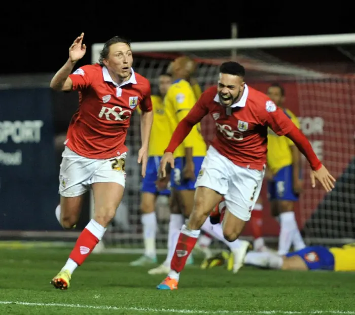 Framed Print : Bristol City's Luke Ayling Scores Stunning Goal in Sky Bet League One