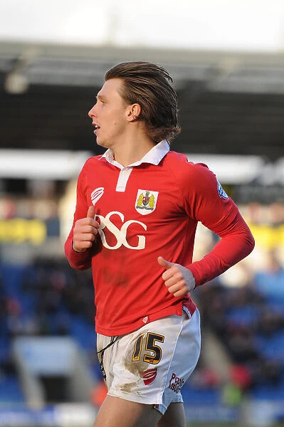 Bristol City's Luke Freeman in Action Against Colchester United, 2015