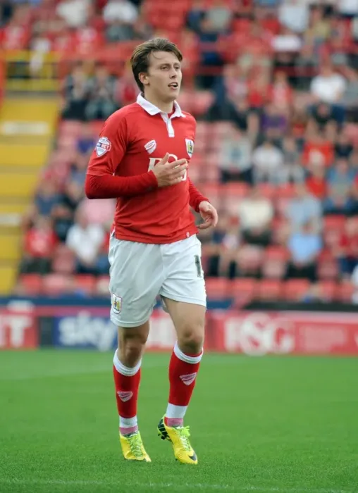 Framed Print : Bristol City's Luke Freeman in Action during Sky Bet League One Match against Scunthorpe United (September 2014)