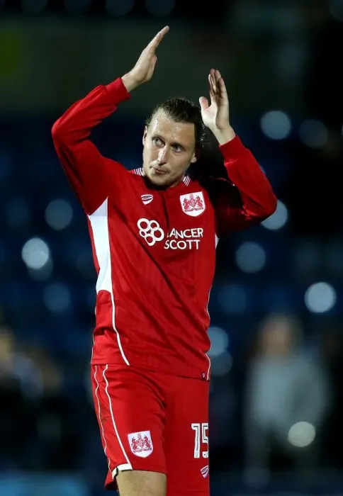 Framed Print : Bristol City's Luke Freeman Celebrates Full-Time Victory Over Wycombe Wanderers