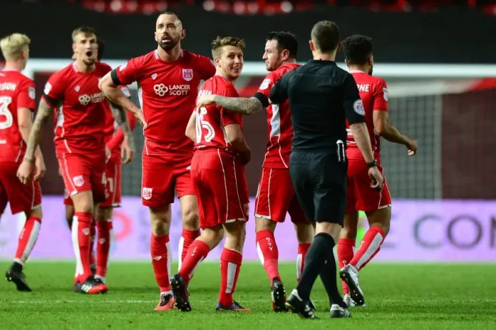 Framed Print : Bristol City's Luke Freeman Celebrates Goal Against Ipswich Town (03 / 12 / 2016, Dougie Allward / JMP)