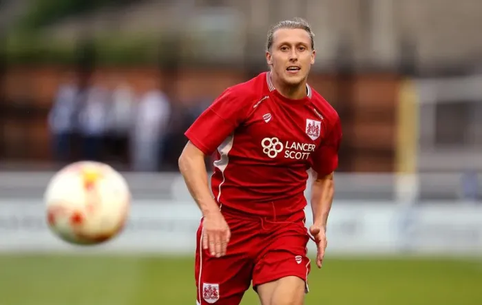Framed Print : Bristol City's Luke Freeman Chases Down the Ball in Pre-Season Friendly Against Bath City