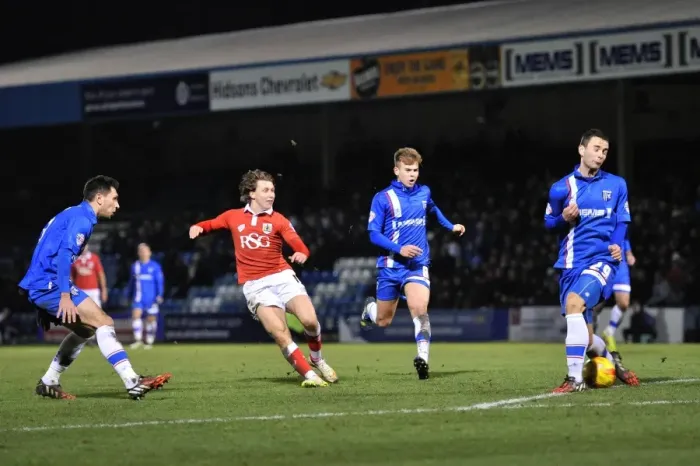 Framed Print : Bristol City's Luke Freeman Goes for Glory: Priestfield Stadium Showdown (Gillingham vs. Bristol City, Sky Bet League One) Framed Print : Bristol City's Luke Freeman Goes for Glory: Priestfield Stadium Showdown (Gillingham vs. Bristol City, Sky Bet League One)
