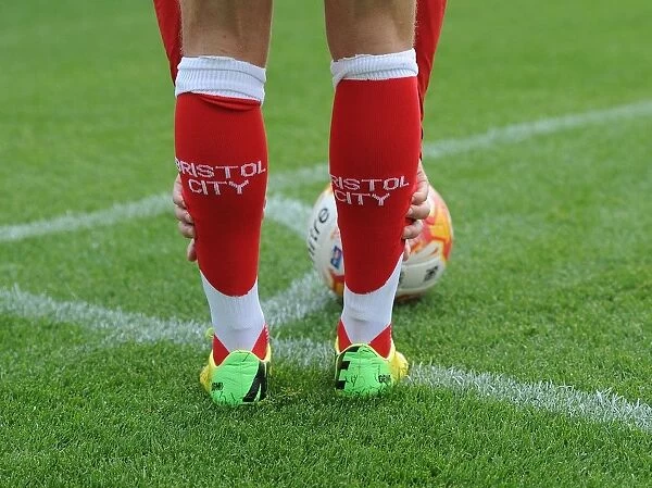 Bristol City's Luke Freeman: A Peek at His Unique Socks During the Match against Scunthorpe United (September 6, 2014)