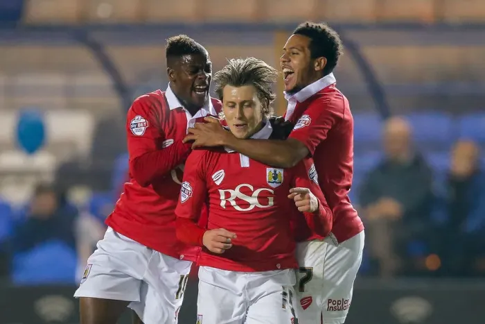 Framed Print : Bristol City's Luke Freeman Scores Early Goal Against Peterborough United, 2014 Framed Print : Bristol City's Luke Freeman Scores Early Goal Against Peterborough United, 2014