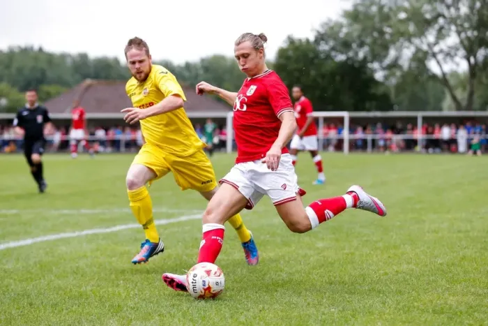 Framed Print : Bristol City's Luke Freeman Shines in Pre-Season Community Match