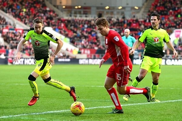Bristol City's Luke Freeman Surges Forward Against Reading in Championship Clash, Ashton Gate, 2017