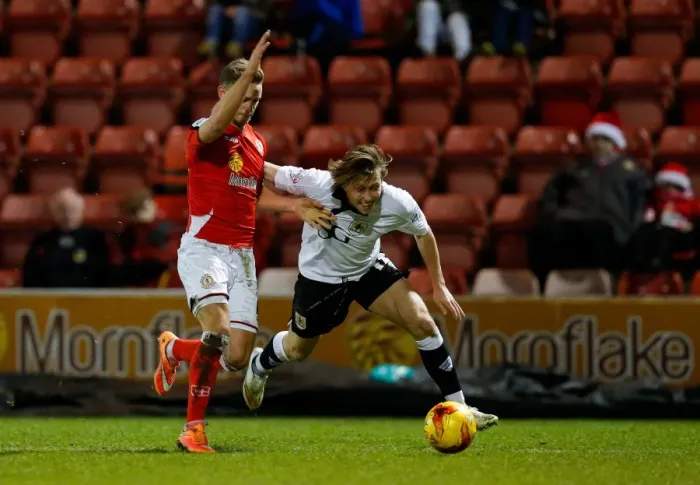 Framed Print : Bristol City's Luke Freeman vs. Crewe Alexandra's Liam Nolan: Intense Face-Off in Sky Bet League 1 Clash