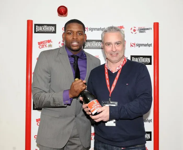 Framed Print : Bristol City's Man of the Match: Ashton Gate's Heroes in Action (vs Stevenage)
