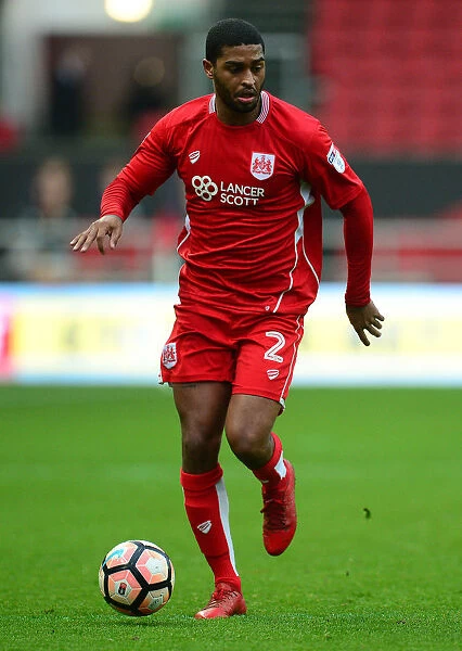 Bristol City's Mark Little in Action Against Fleetwood Town in FA Cup Third Round, Ashton Gate, January 2017