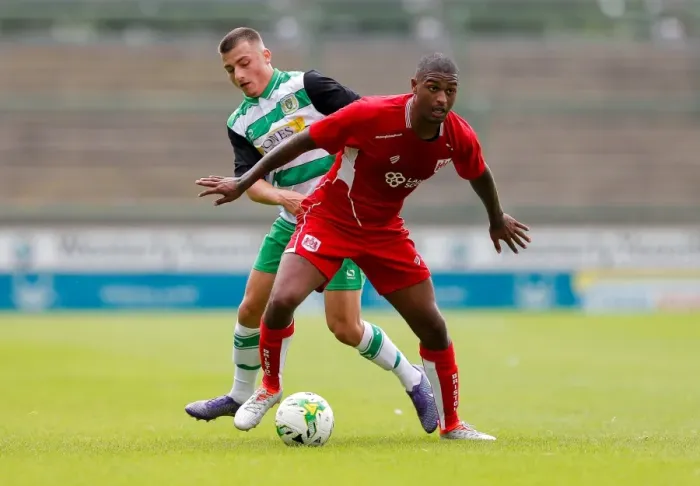 Framed Print : Bristol City's Mark Little in Action at Huish Park against Yeovil Town (16.07.2016)