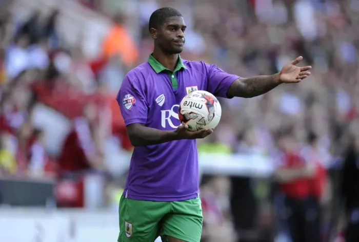 Framed Print : Bristol City's Mark Little in New Purple-Green Third Kit at Bramal Lane: Sheffield United vs. Bristol City, Sky Bet League One Opening Game (August 9, 2014) Framed Print : Bristol City's Mark Little in New Purple-Green Third Kit at Bramal Lane: Sheffield United vs. Bristol City, Sky Bet League One Opening Game (August 9, 2014)