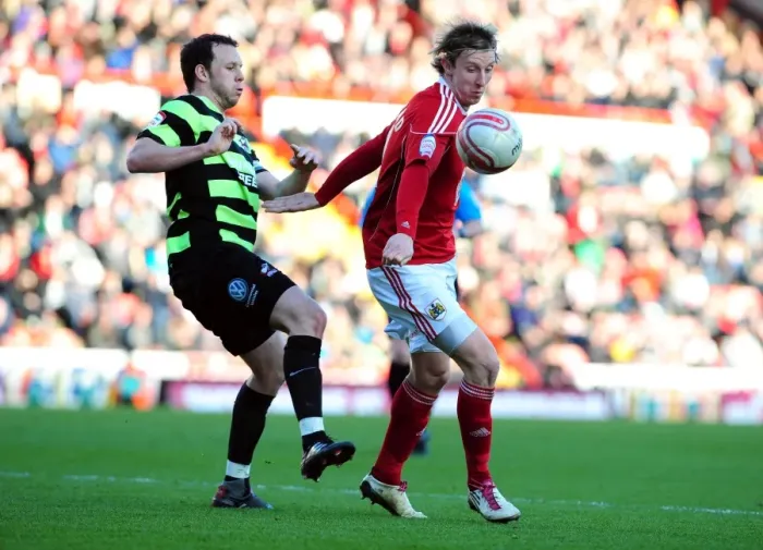 Framed Print : Bristol City's Martyn Woolford Holds Ball at Ashton Gate Stadium during Bristol City vs Scunthorpe United Championship Match, 2010 Framed Print : Bristol City's Martyn Woolford Holds Ball at Ashton Gate Stadium during Bristol City vs Scunthorpe United Championship Match, 2010