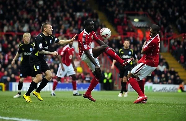 Bristol City's Marvin Elliott Suffers a Devastating Blow to the Face During Championship Clash vs. Cardiff City (01 / 01 / 2011)