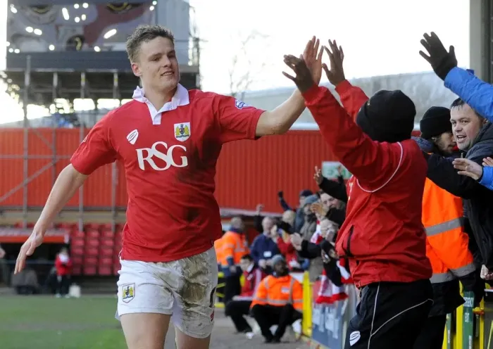 Framed Print : Bristol City's Matt Smith Celebrates Goal Against Fleetwood Town, Sky Bet League One, Ashton Gate Framed Print : Bristol City's Matt Smith Celebrates Goal Against Fleetwood Town, Sky Bet League One, Ashton Gate