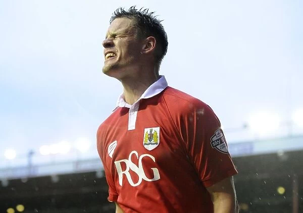 Bristol City's Matt Smith Celebrates Goal Against Yeovil Town, Sky Bet League One, Ashton Gate