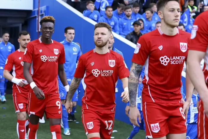 Framed Print : Bristol City's Matt Taylor Enters Amex Stadium for Sky Bet Championship Clash against Brighton & Hove Albion (29 April 2017) Framed Print : Bristol City's Matt Taylor Enters Amex Stadium for Sky Bet Championship Clash against Brighton & Hove Albion (29 April 2017)