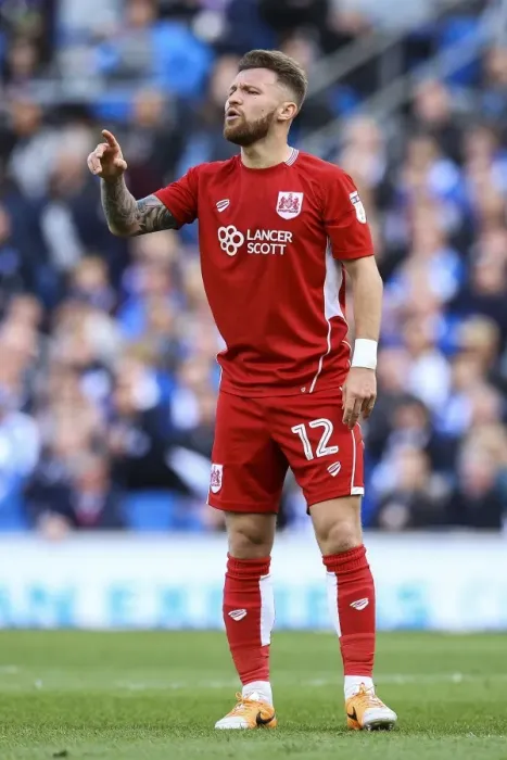 Framed Print : Bristol City's Matt Taylor Faces Off Against Brighton & Hove Albion in Championship Clash Framed Print : Bristol City's Matt Taylor Faces Off Against Brighton & Hove Albion in Championship Clash