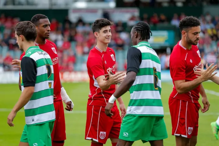 Framed Print : Bristol City's New Signing Callum O'Dowda Lines Up Against Yeovil Town Framed Print : Bristol City's New Signing Callum O'Dowda Lines Up Against Yeovil Town