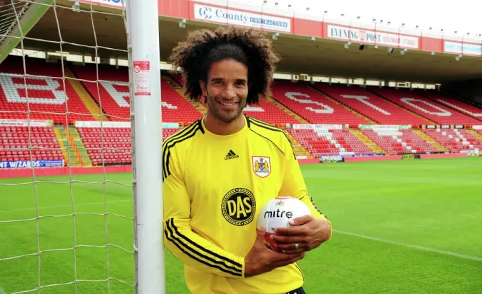 Framed Print : Bristol Citys new signing and Englands number one David James Framed Print : Bristol Citys new signing and Englands number one David James