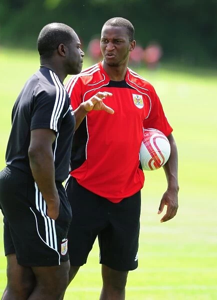 Bristol City's New Signing Kalifa Cisse in Action during Pre-Season Training
