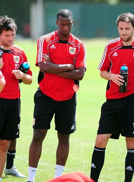 Bristol City's New Signing Kalifa Cisse in Action during Pre-Season Training