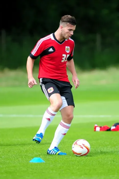 Framed Print : Bristol City's New Signing Mitch Brundle in Pre-Season Training