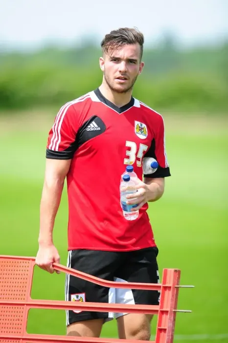 Framed Print : Bristol City's New Signing Mitch Brundle in Pre-Season Training