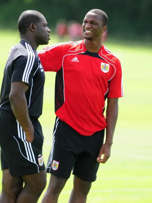 Framed Print : Bristol City's Newest Addition, Kalifa Cisse, in Action during Pre-Season Training Framed Print : Bristol City's Newest Addition, Kalifa Cisse, in Action during Pre-Season Training